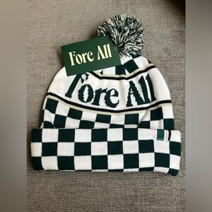 Toques Beanie - Green/White Checkered